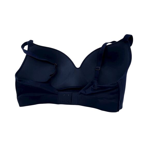 Soma Bra Size 34C Enbliss Wireless Navy Blue Wire Free Adjustable - Picture 2 of 3